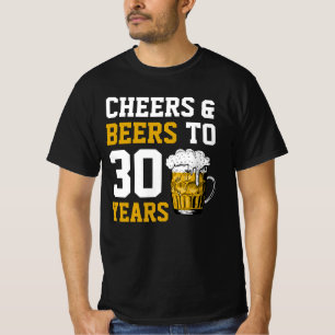 T-shirt 30e anniversaire Cheers & Bières à 30 ans