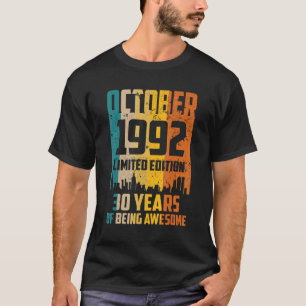 T-shirt 30e anniversaire de l'Awesome Since October 1992