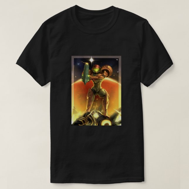 T-shirt 30e anniversaire de Metroid - Samus Aran (Design devant)