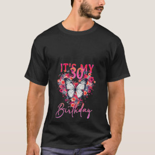 T-shirt 30e anniversaire Femme 30 ans Papillons Design Ta