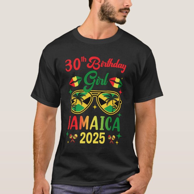 T-shirt 30e anniversaire fille Jamaïque Vacation Party ten (Devant)