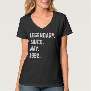 T-shirt 30e anniversaire Légendaire depuis mai 1992 30 ans