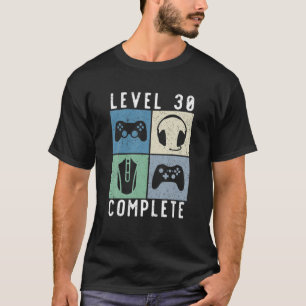 T-shirt 30E Anniversaire Niveau 30 Jeu Gamer Complet 1991