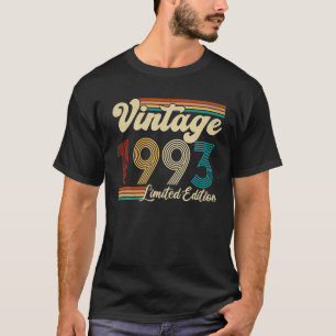 T-shirt 30e Anniversaire Rétro 30 Ans Cadeaux Nés En 1993