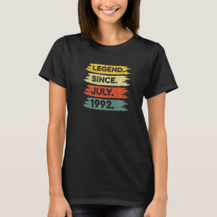 T-shirt 30e anniversaire Retro Légende Vintage depuis juil
