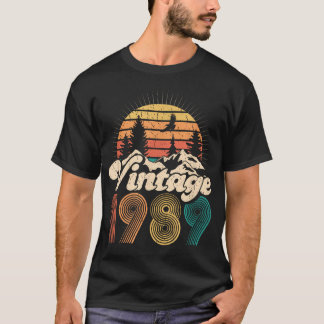 T-shirt 30e anniversaire - Vintage 1989 Femmes de randonné
