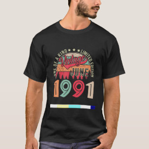 T-shirt 30E Anniversaire Vintage Juin 1991 30 Ans Pour Moi