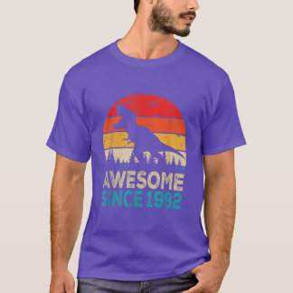 T-shirt 30e Birthday Dinosaur 30 Year Old Awesome Since 1