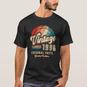 T-shirt 30e Né en 1996 Drôle Vintage 1996 Anniversaire Rét
