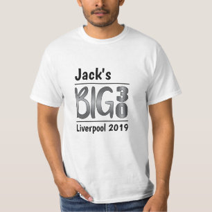 T-shirt 30ème anniversaire personnalisé de mâle