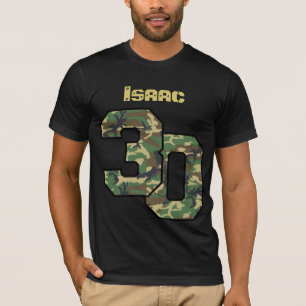 T-shirt 30ème Nom fait sur commande V034 de camouflage
