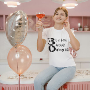 T-shirt 30th Birthday Dirty Thirty Best Ten Ten