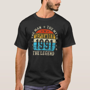 T-shirt 31 An old The Man Myth Legend Septembre 1991 31t