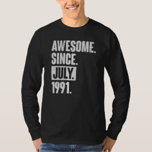 T-shirt 31 Ans 31 Ans Fantastique depuis Juillet 1999