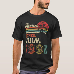 T-shirt 31 ans Awesome depuis juillet 1991 31e anniversair