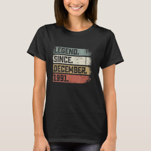 T-shirt 31 ans de légende depuis décembre 1991 31e naissan
