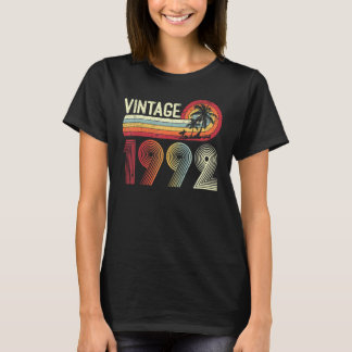 T-shirt 31 Ans Hommes Femmes Vintage 1992 Retro 31e Naissa