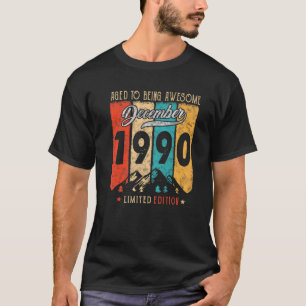 T-shirt 31 Ans Vintage Décembre 1990 Funny 31St Birt