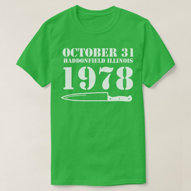 T-shirt 31 octobre 1978 (Design devant)