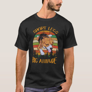 T-shirt 31 Pattes Courtes Grande Attitude Chiot Mignon