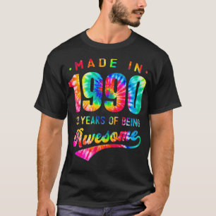 T-shirt 31 Years Old 31st Birthday 1990 Tie Dye Awesome 