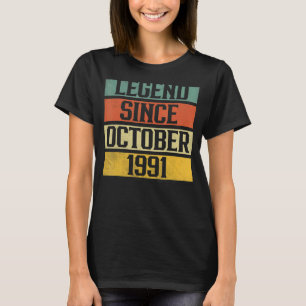 T-shirt 31 Years Old Legend Since October 1991