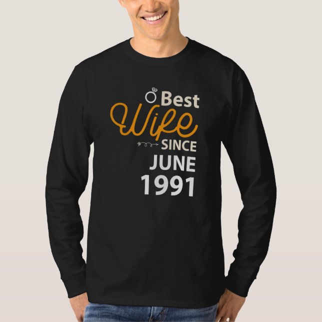 T-shirt 31e anniversaire du Mariage Meilleure femme depuis (Devant)