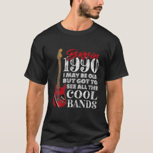 T-shirt 31E Anniversaire - Né En 1990 I Guitare Électrique