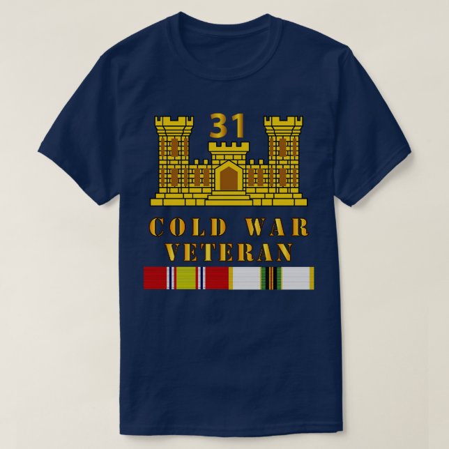 T-shirt 31e Bataillon du génie Eng Branche ColdVet w COLD (Design devant)