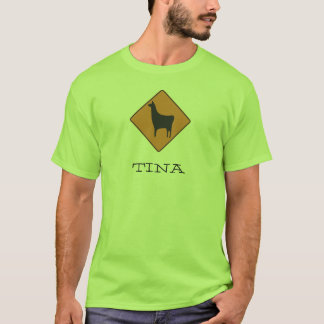 T-shirt 320px-Road_sign_llama.svg, TINA
