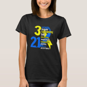 T-shirt 321 Journée mondiale du syndrome de Down Trisomy 2