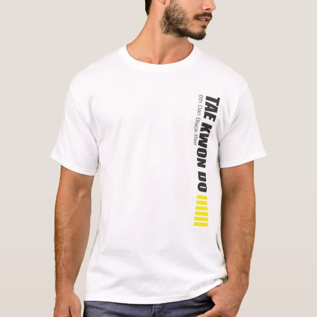 T-shirt 323-6 6ème chemise de Dan le Taekwondo (Devant)