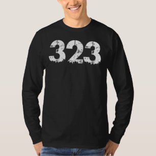 T-shirt 323 Indicatif régional Los Angeles 323
