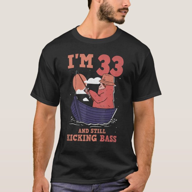 T-shirt 32 Ans Et Encore Kicking Bass, 32ème Anniversaire (Devant)