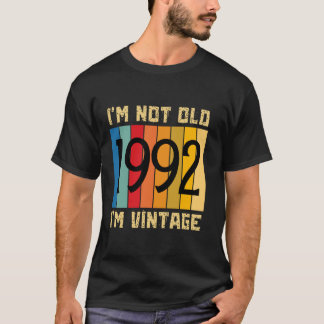 T-shirt 32 ans Je ne suis pas vieux Je suis vintage 1992 3