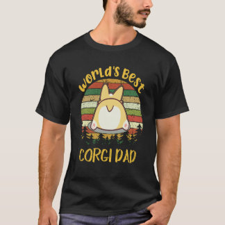 T-shirt 32 Meilleur Papa Corgi du Monde Corgi