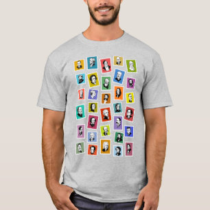 T-shirt 32 portraits graphiques des plus grands compositeu