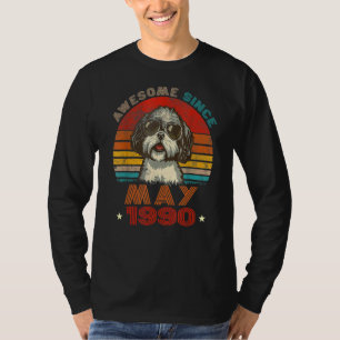 T-shirt 32e anniversaire Love Shih Tzu Chiens 32 ans depui