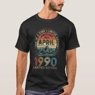 T-shirt 32e anniversaire stupéfiant depuis avril 1990 32 a