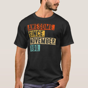 T-shirt 32e anniversaire stupéfiant depuis novembre 1990 3