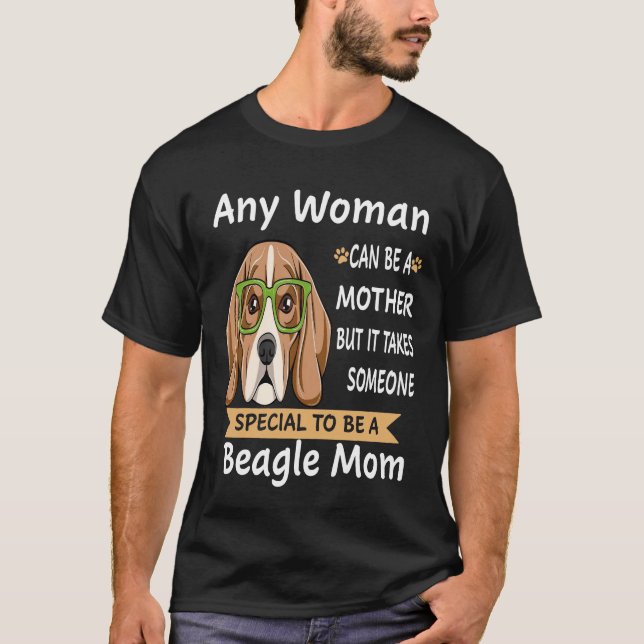 T-shirt 339 Spécial Pour Être Une Mère Beagle (Devant)