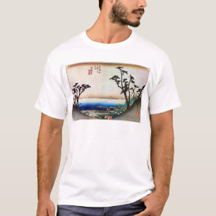 T-shirt 33. 白 須 賀 宿, 広 Shirasuka-juku, Hiroshige, Ukiyo-e,