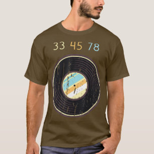 T-shirt 33 45 78 tr/min Vintage chemise Retro Vinyl Record