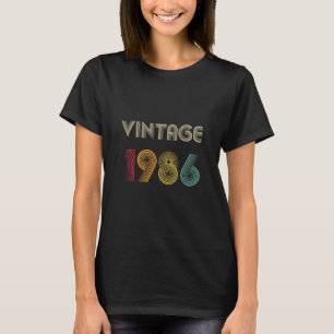 T-shirt 33 ans 33e anniversaire Cadeau Vintage 1986