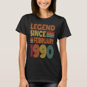 T-shirt 33 Ans Awesome Depuis Février 1990 33e Birt