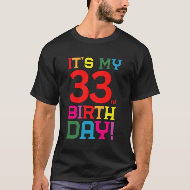 T-shirt 33 Coloré Heureux Son 33E D (Devant)