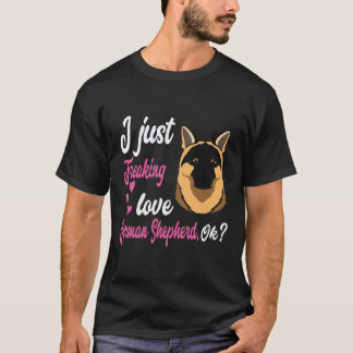 T-shirt 33 J'adore tout simplement les bergers allemands O