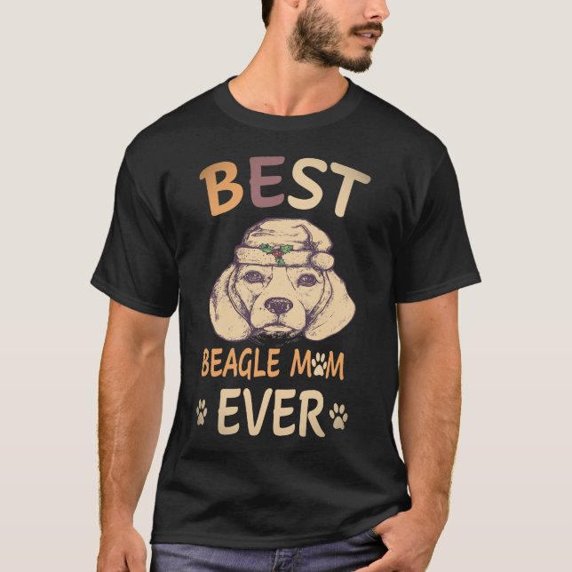 T-shirt 33 Meilleure maman Beagle de tous les temps Beagle (Devant)