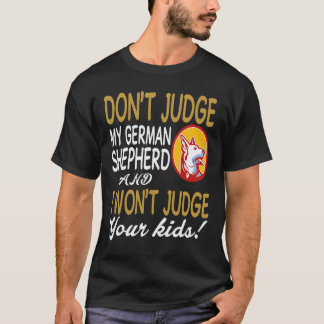 T-shirt 33 Ne jugez pas mon berger allemand et je ne juger
