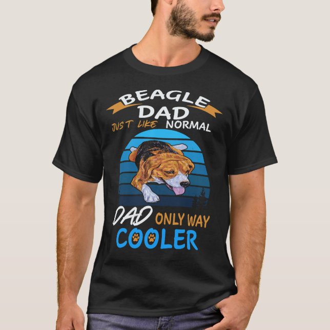 T-shirt 33 Papa - Beagle Papa Glacière Beagle (Devant)